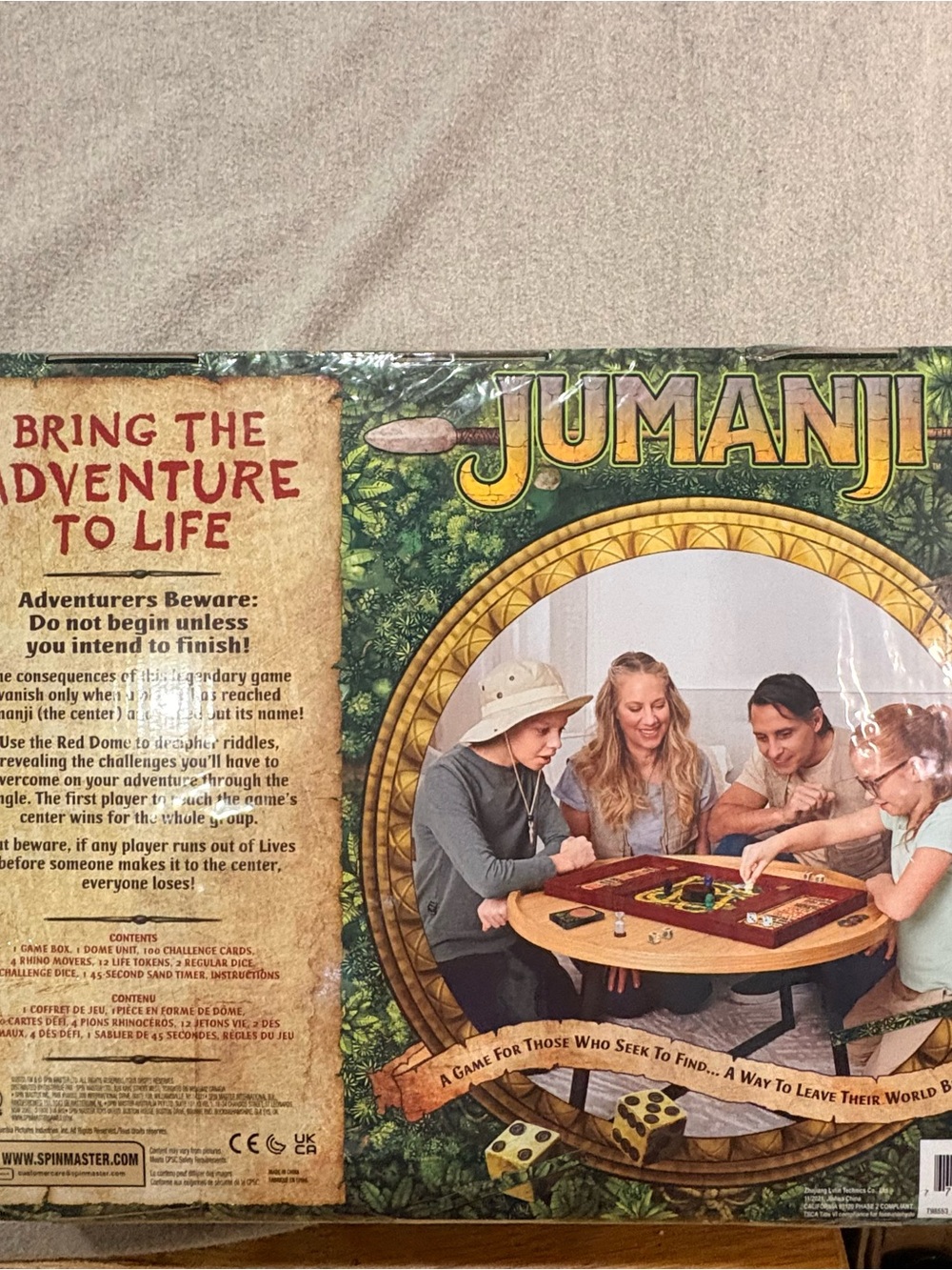 Jumanji Classic Board Game - Brown Edition. New. In wrapper. In Wooden Box - Picture 7 of 11
